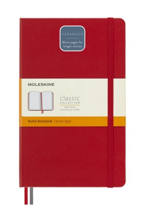 Блокнот Moleskine CLASSIC EXPENDED Large в красном цвете
