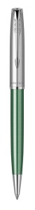 Ручка шариковая Parker Sonnet Sand Blasted Metal&Green Lacquer