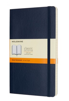 Блокнот Moleskine CLASSIC SOFT Large в синем цвете